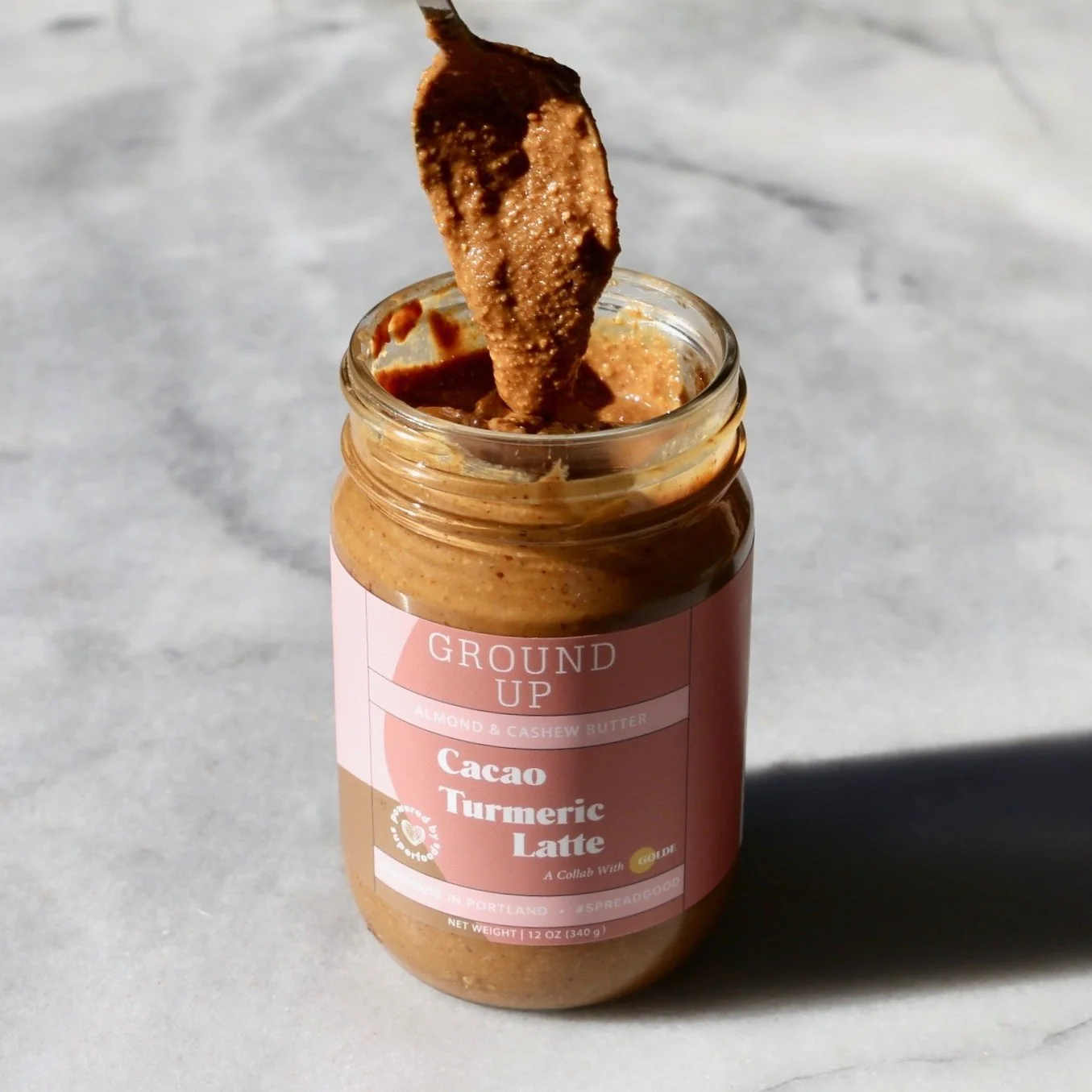 Golde Cacao Turmeric Latte Almond + Cashew Butter - Image 2